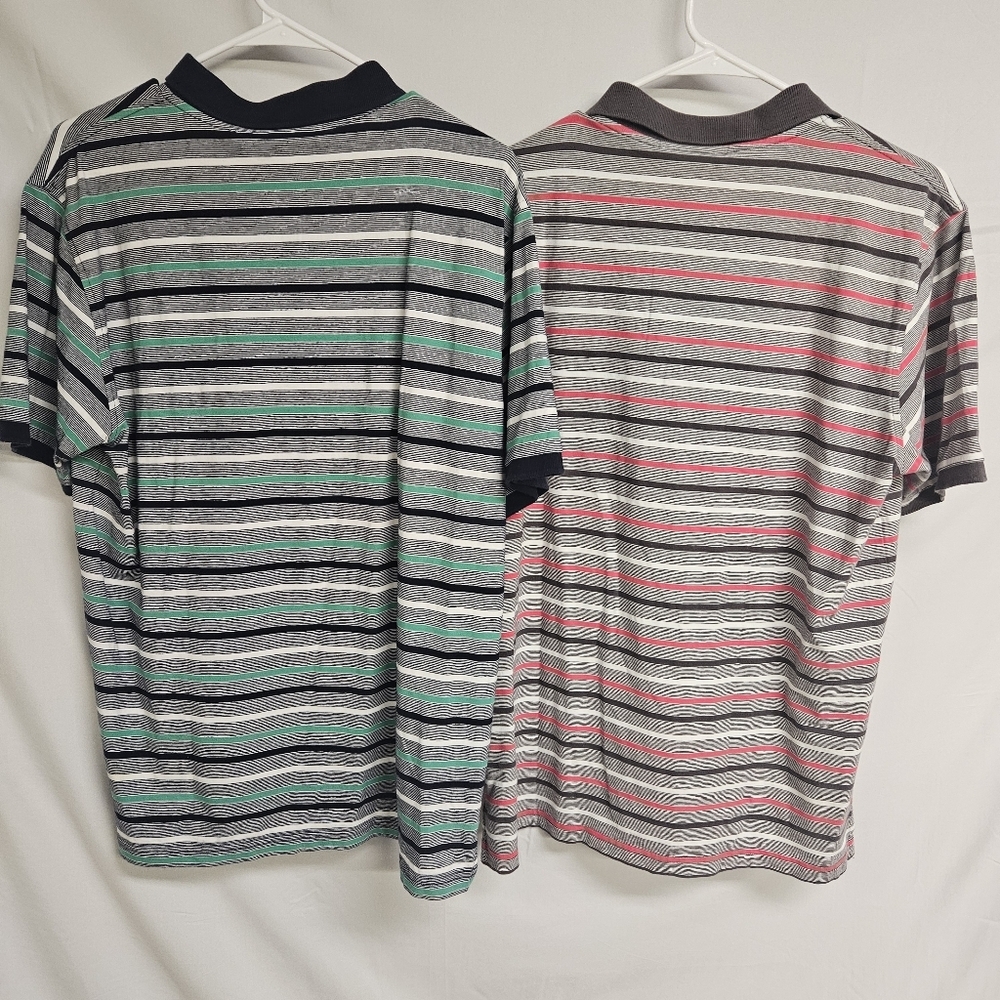 Psycho Bunny Polo Shirt Men’s Size 6 LOT OF 2 Blue Green Red - Picture 3 of 9